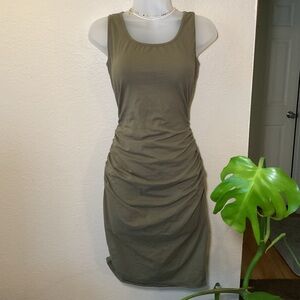 SCRUNCHED BODY-CON DRESS